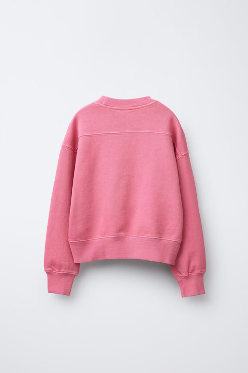 Zara VARSITY PRINT SWEATSHIRT