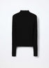 Knitted viscose blend turtleneck