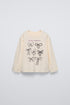 ZARA EMBROIDERED T-SHIRT
