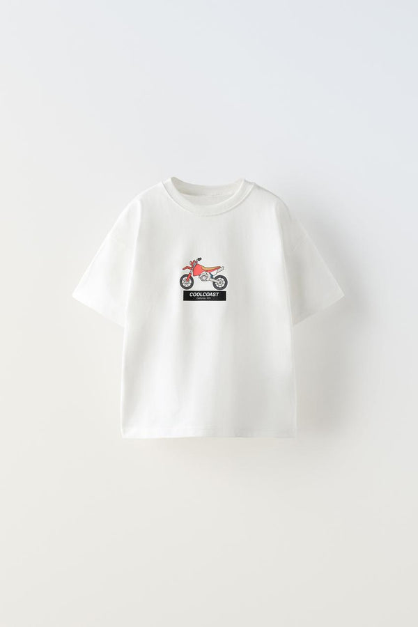 ZARA VEHICLE PRINT T-SHIRT