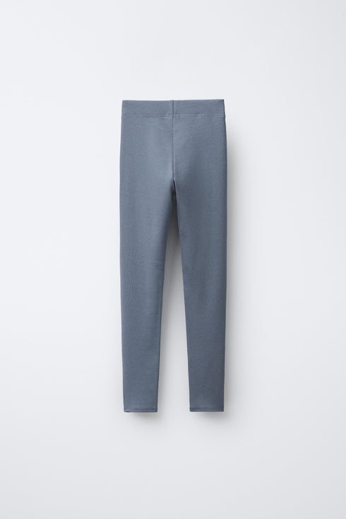 ZARA RIBBED LEGGINGS WITH MODAL LABEL