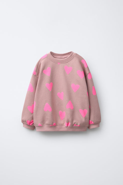 ZARA HEART SWEATSHIRT