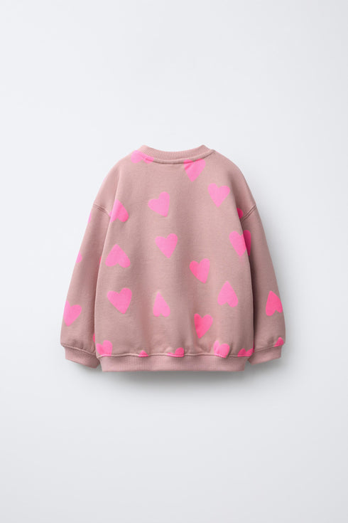 ZARA HEART SWEATSHIRT