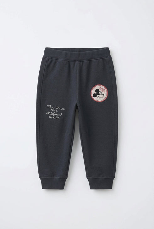 ZARA MICKEY MOUSE © DISNEY EMBROIDERED TROUSERS JOGGING