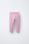 ZARA RIBBED LEGGINGS WITH LABEL
