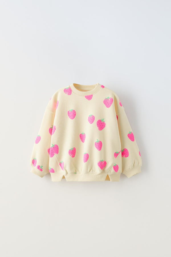 Printed sweatshirt zara