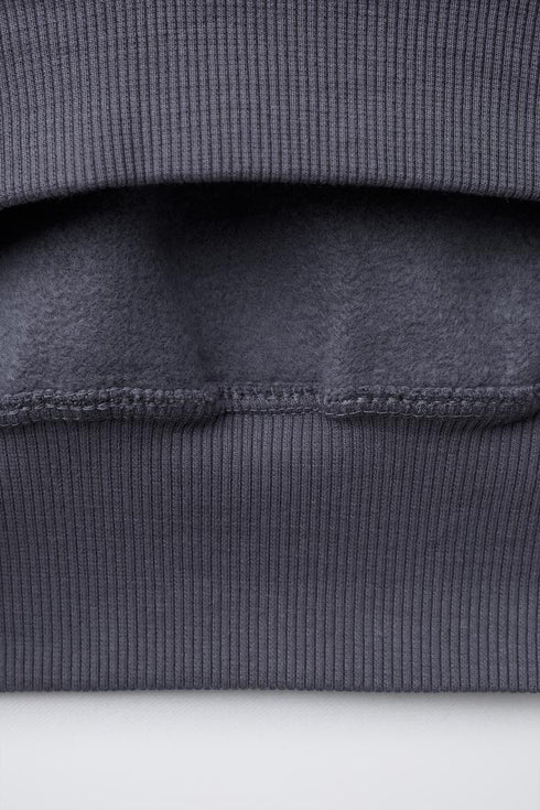 EMBROIDERED SLOGAN HOODIE