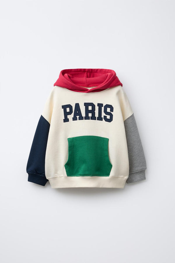 COLOUR BLOCK JOGGING HOODIE