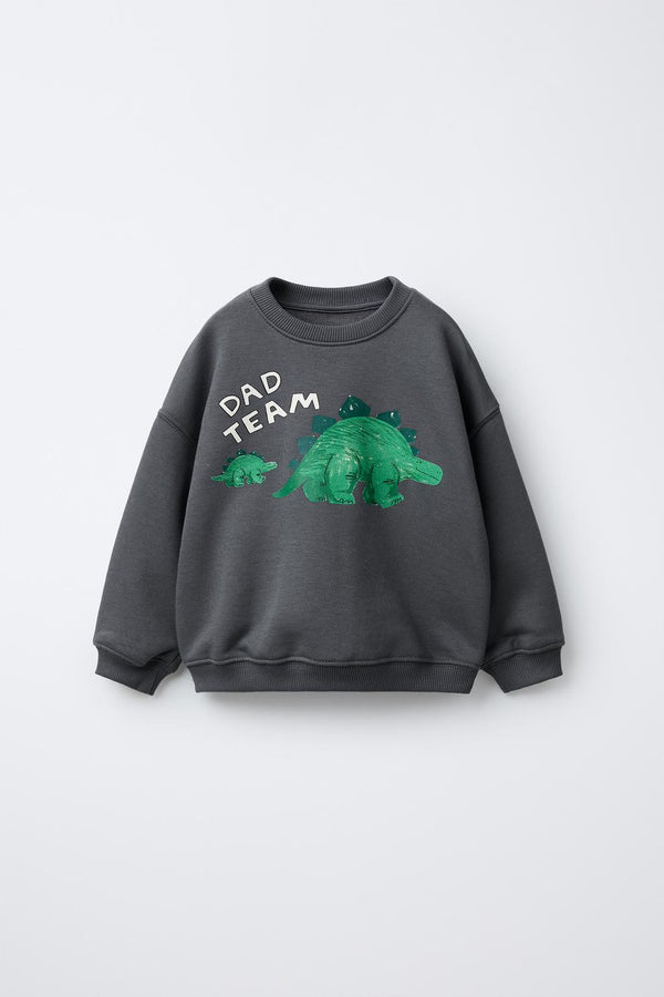 DINOSAUR PRINT SWEATSHIRT