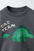 DINOSAUR PRINT SWEATSHIRT