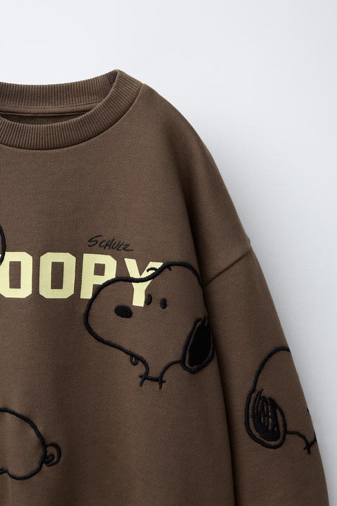 SNOOPY PEANUTS™ EMBROIDERED SWEATSHIRT