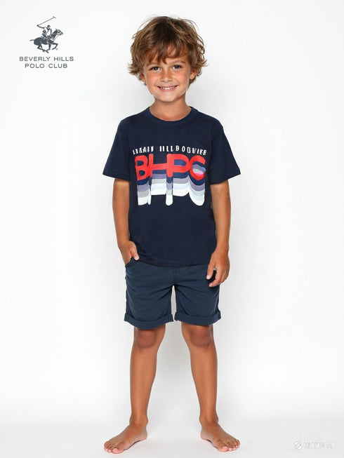 BHPC Navy Cotton Crew T-Shirt