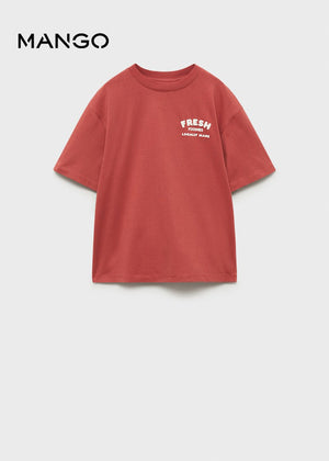 Mango Embossed t-shirt