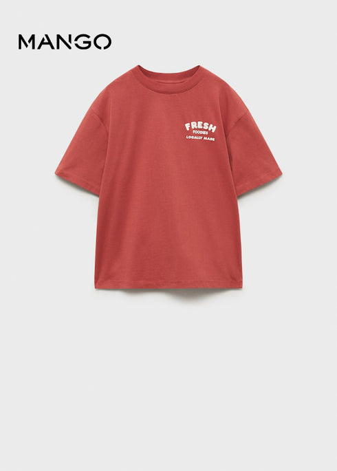 Mango Embossed t-shirt
