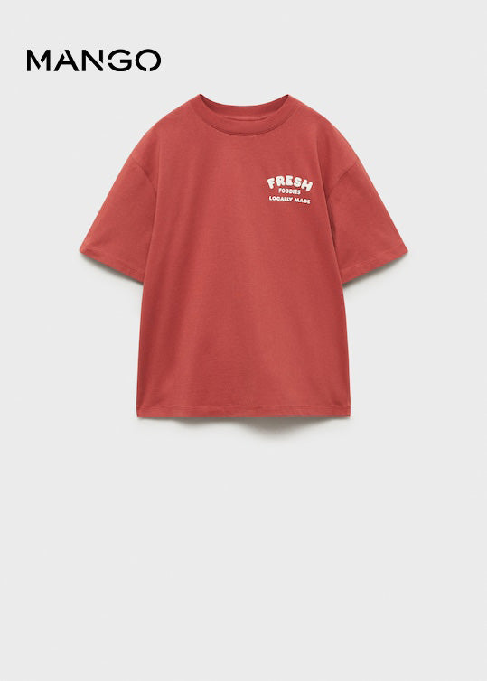 Mango Embossed t-shirt