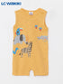 LC Waikiki Yellow Crew Neck Baby Boy Jumpsuit