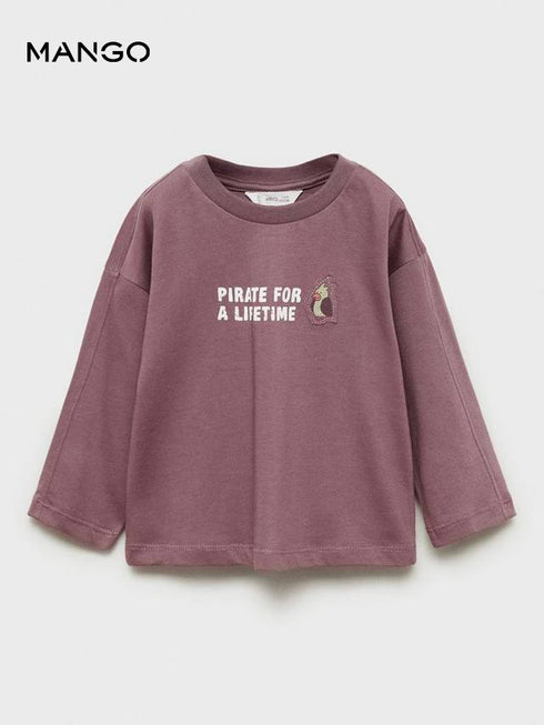 MANGO Message cotton T-shirt