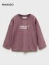 MANGO Message cotton T-shirt
