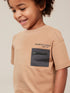 Next buy tan brown 100% cotton t-shirt