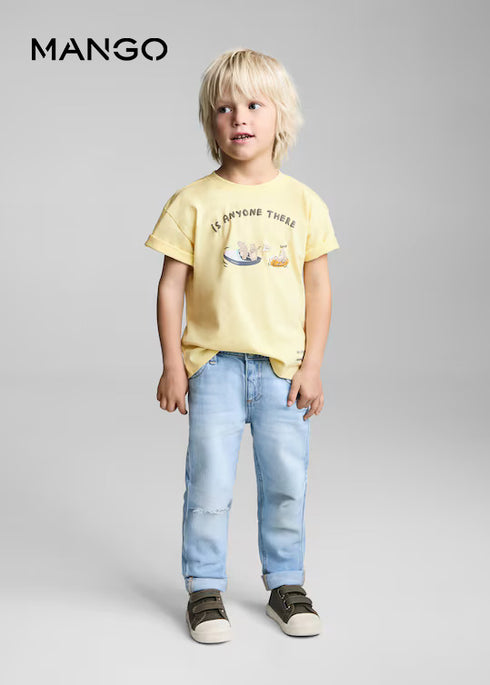MANGO t-shirt with printed drawing