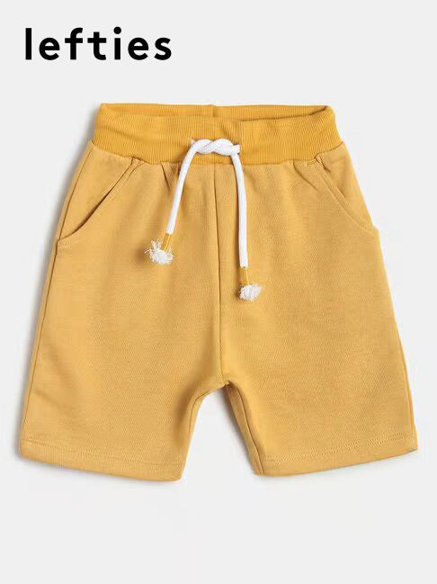 Lefties Mustard Solid Shorts