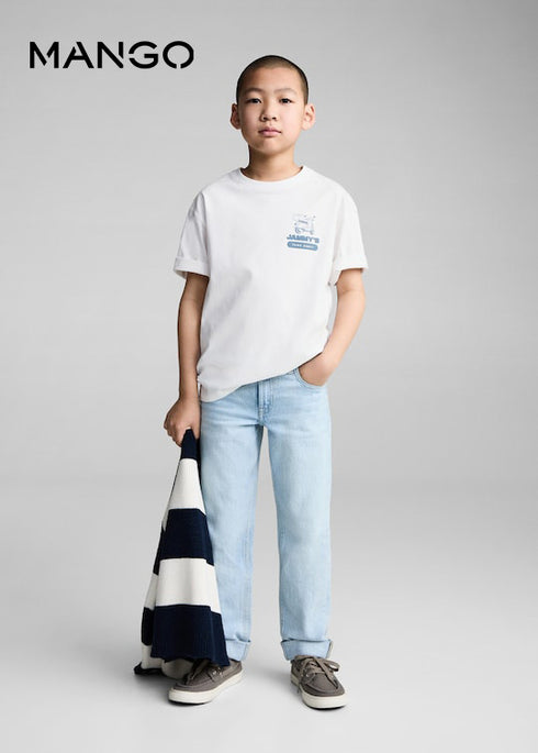 MANGO Short-sleeved cotton t-shirt