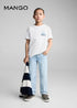 MANGO Short-sleeved cotton t-shirt
