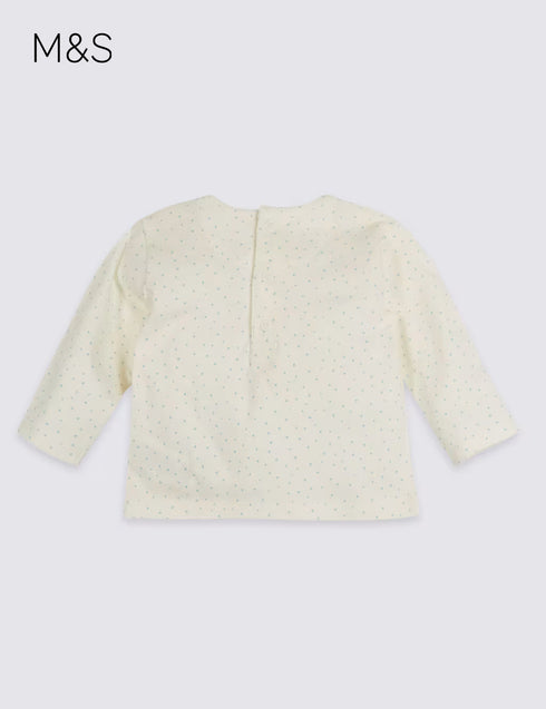 M&S Pure Cotton Yay for Grandad Top