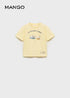 MANGO t-shirt with printed drawing