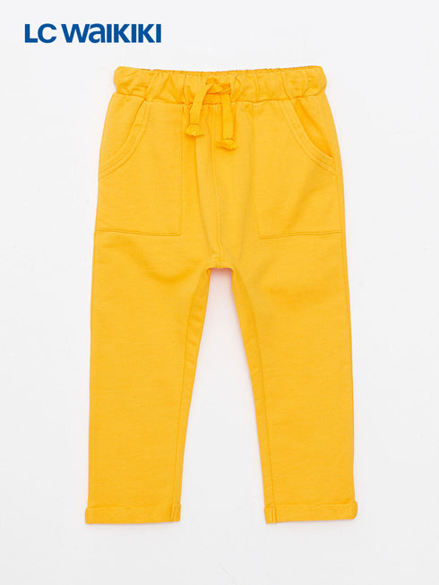 LC Waikiki Anthracite Crew Neck Short Sleeve Printed Baby Boy T-Shirt and Pants 2-Piece Set