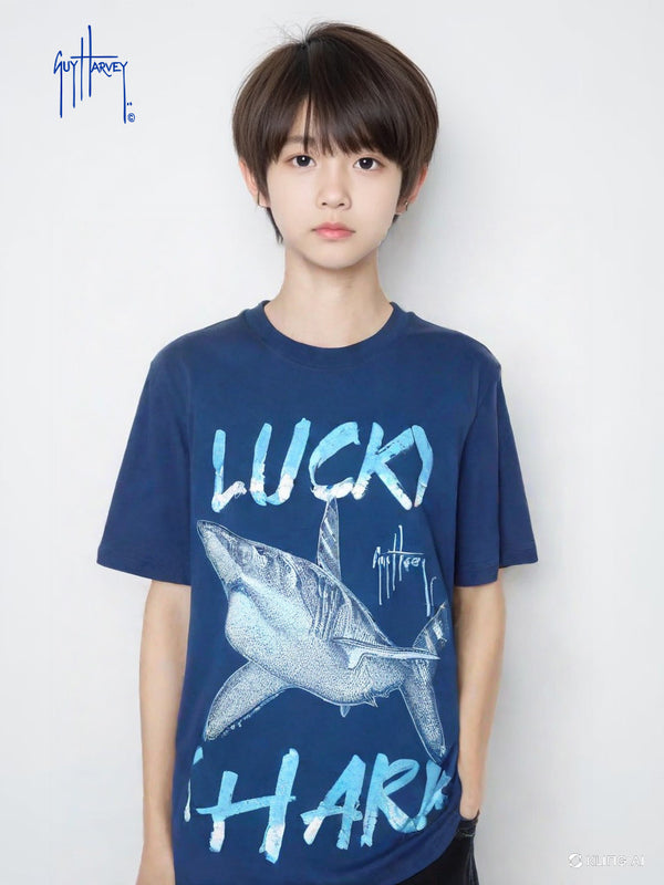 Guy Harvey Tee in Navy