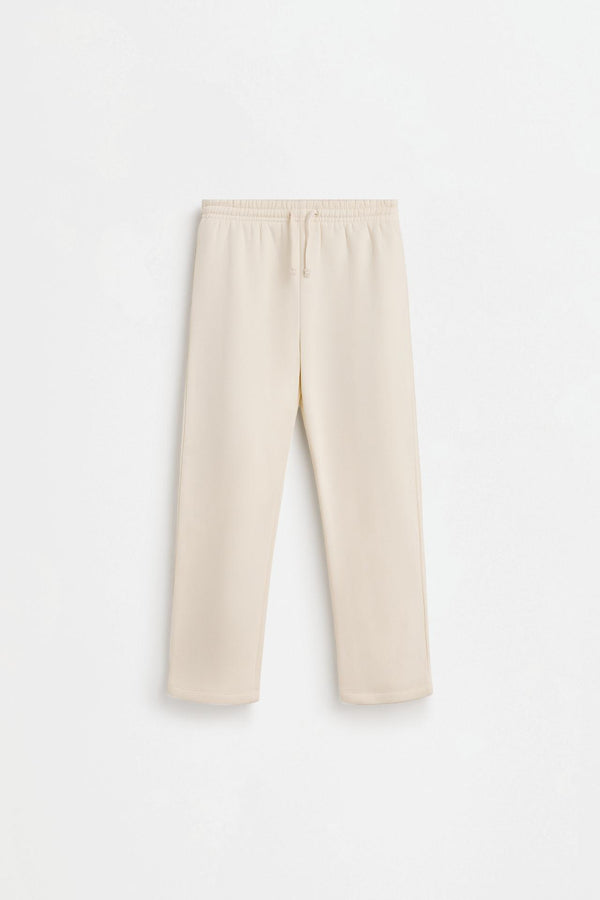 Lefties Off White Straight fleece pants