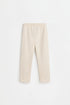 Lefties Off White Straight fleece pants