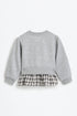 Sweatshirt with ruffle detail.