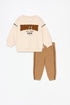 LEFTIES Plush sweatshirt with terry patch and trousers co-ord ZTH Cart