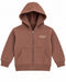 Minoti Kids Create Your Own Ideas Full Zip Hoodie – Dusty Brown