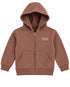 Minoti Kids Create Your Own Ideas Full Zip Hoodie – Dusty Brown