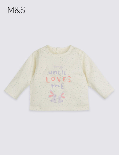 M&S My Uncle Loves Me Pure Top