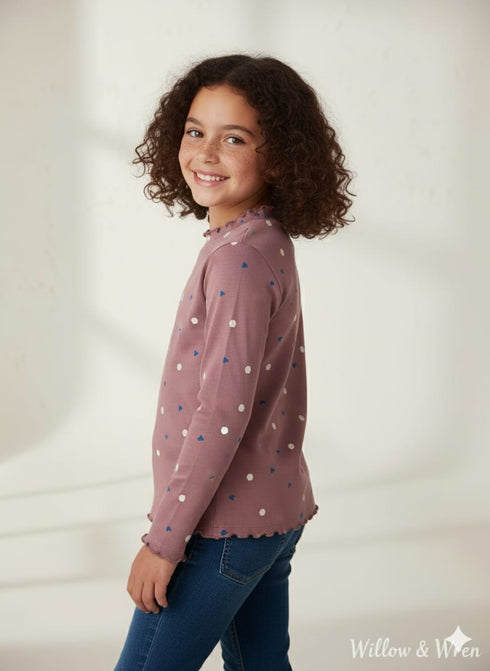 Prenatal Girls Full Sleeve T-Shirt β Soft Cotton Winter Wear for Baby Girls | Stylish & Comfortable Kids Top in Pakistan