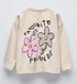 Zara Kids Cream Printed T-Shirt