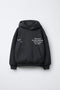 ZARA Boys Black Graphic Print Hoodie