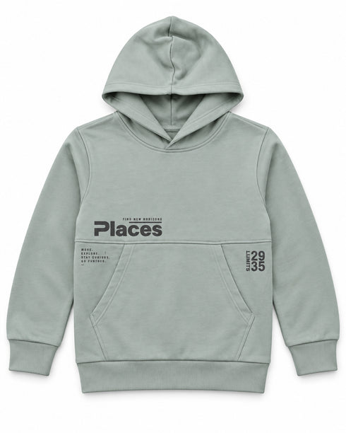 Kids “Places” Printed Hoodie