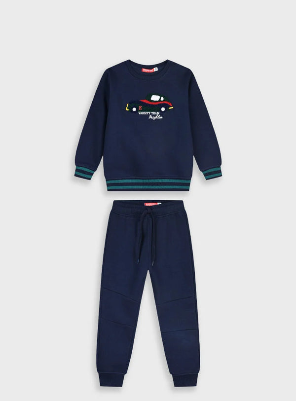 Sweatshirt jumpsuit with embroidery SET | MAREN