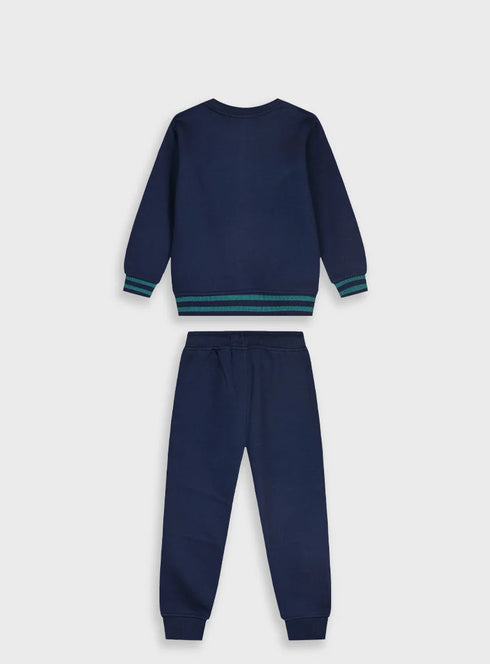 Sweatshirt jumpsuit with embroidery SET | MAREN