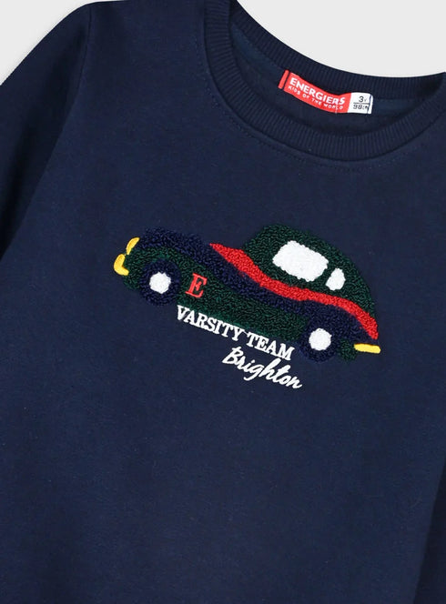 Sweatshirt jumpsuit with embroidery SET | MAREN