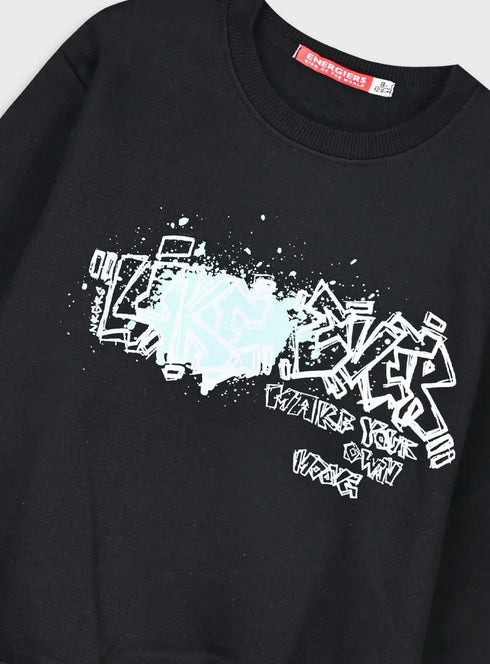 Energiers with print | BLACK sweet shirt