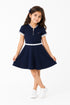 Tommy Hilfiger Girls Navy Blue Frock