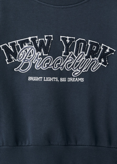 Mango Embroidered cotton sweatshirt