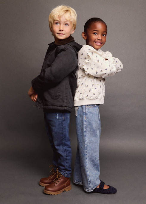 Mango Ruffle detail sweatshirt