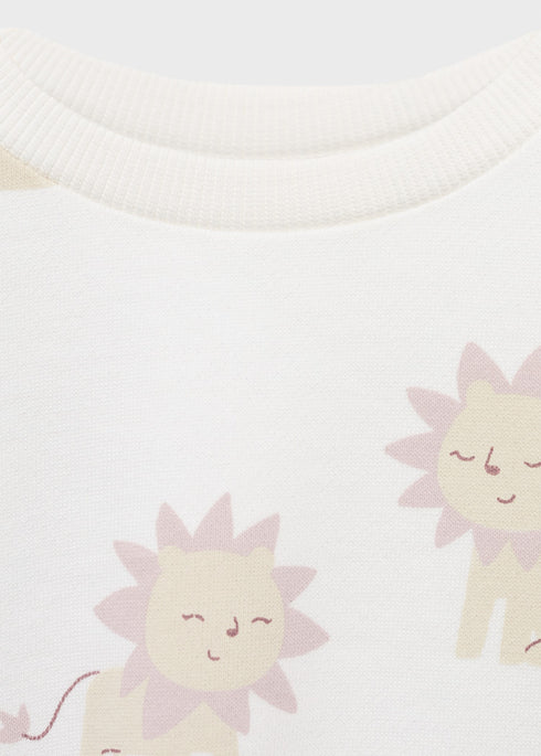 Mango Lion Printed cotton joggers & sweatshirt